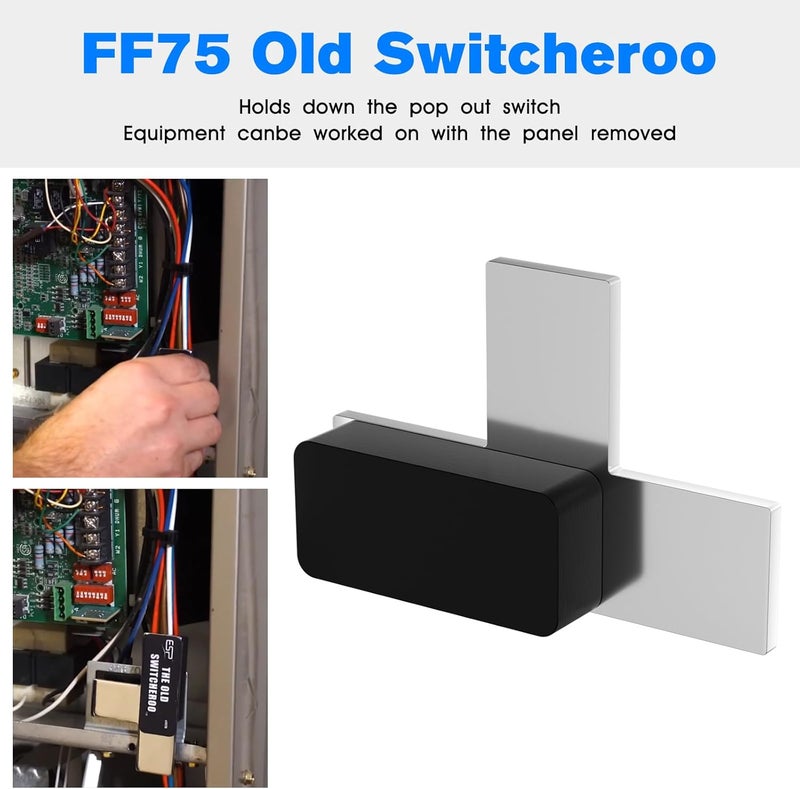 JIOTAR FF75 Furnace Door Switch Magnet HVAC Door Switch Depressor,Old Switcheroo Furnace Door Switch Depressor - Image 5
